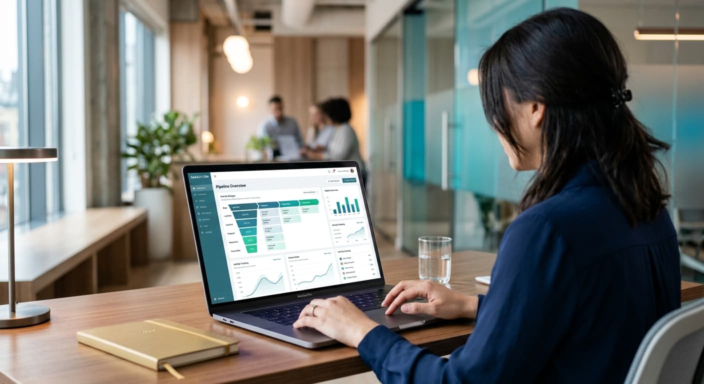 Gaasly CRM interface