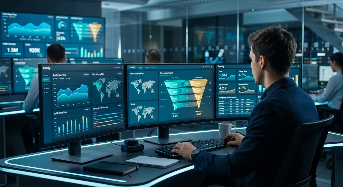 Web analytics dashboard